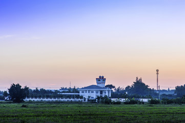 Fototapeta premium A lone house at twilight