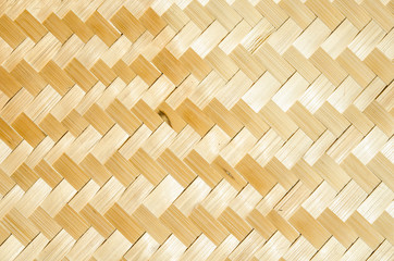 close up woven bamboo pattern