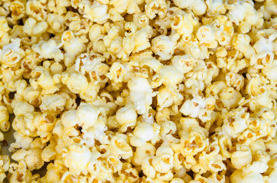 Popcorn snack is delicious candy background