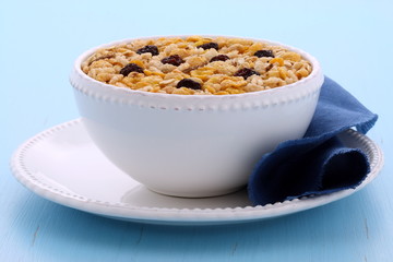 Delicious organic muesli cereal