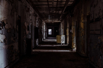 Fototapeta na wymiar Abandoned Willard State Hospital / Asylum for the Insane - New York