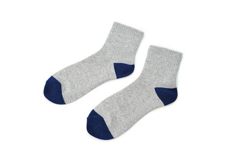 Pair of socks isolated on a white background