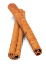 cinnamon stick spice isolated on white background closeup