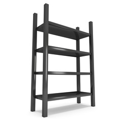 Storage stack. 3D render isolated on white. Platform or Stand Illustration. Template for Object Presentation.