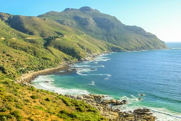 Türaufkleber The winding stretch of road between Hout Bay and Noordhoek near Cape Town is one of the most attractive sightseeing monuments in South Africa. © bennymarty