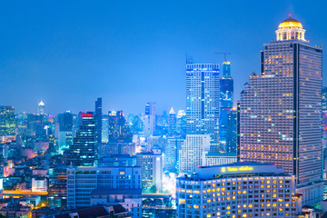 Bangkok city at night.