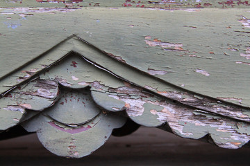 Vintage old green wooden background