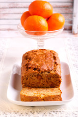 Clementine rye flour honey and spice cake