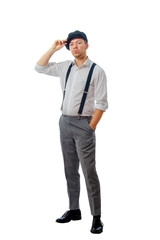 young man wearing a cap