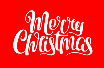 Merry Christmas vector text Calligraphic Lettering design card template. Creative typography for Holiday Greeting Gift Poster. Calligraphy Font style Banner