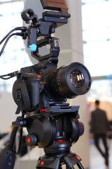 Video camera while filming