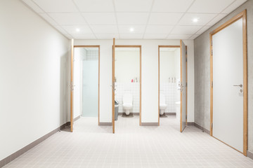 public toilet for men and shower