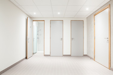 public toilet for men and shower