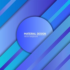 Obraz premium Vector material design background. Abstract creative concept layout template. For web and mobile app, paper art illustration design. style blank, poster, booklet. Motion wallpaper element. Flat ui