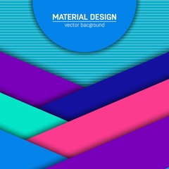 Vector material design background. Abstract creative concept layout template. For web and mobile app, paper art illustration design. style blank, poster, booklet. Motion wallpaper element. Flat ui