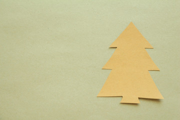 Christmas tree brown paper 