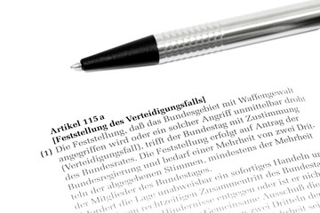 Obraz premium Verteidigungsfall