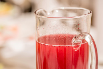 Traditional Russian berry drink mors or smoothie © Yakov