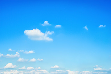 blue sky with clouds for background