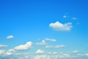 Naklejka na ściany i meble blue sky with clouds for background