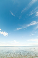 Fototapeta premium Baltic sea coast in calm day.