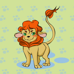 red lion paws background