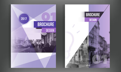 Blue annual report design templates vector set, Leaflet cover for presentation. Business book cover, flyer, professional corporate identity in modern style.