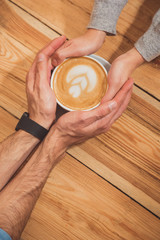 Guy and girl relaxing on date