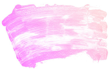 Abstract pink watercolor on white background.The color splashing on the paper.It is a hand drawn.