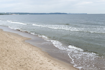 Fototapeta na wymiar Baltic sea in Gdansk