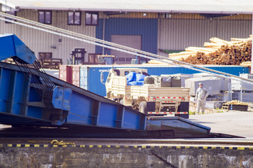 military equipment the US military in the port in Poland