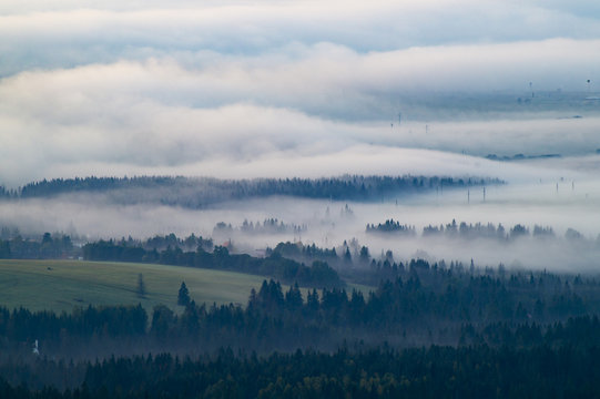 morning fog in Slovak mountains © Mike Mareen