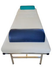 Medical bed isolated on white.
