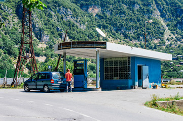 Old gas station in Georgia