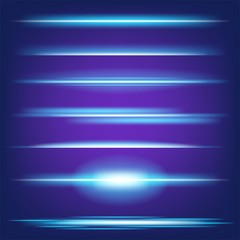 Creative concept Vector set of glow light effect stars bursts with sparkles isolated on black background. For illustration template art design, banner for Christmas celebrate, magic flash energy ray