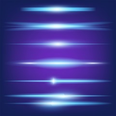 Creative concept Vector set of glow light effect stars bursts with sparkles isolated on black background. For illustration template art design, banner for Christmas celebrate, magic flash energy ray