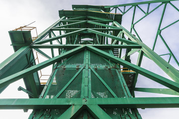 Tower of a well extraction of a mine, Spain