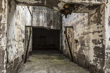 Abandoned industrial facilities of a mine