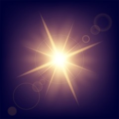 Creative concept Vector set of glow light effect stars bursts with sparkles isolated on black background. For illustration template art design, banner for Christmas celebrate, magic flash energy ray