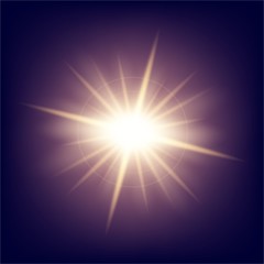 Creative concept Vector set of glow light effect stars bursts with sparkles isolated on black background. For illustration template art design, banner for Christmas celebrate, magic flash energy ray