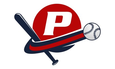 Base Ball Letter P