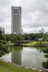 Fototapeta na wymiar Hamarikyu Gardens in Tokyo, Japan