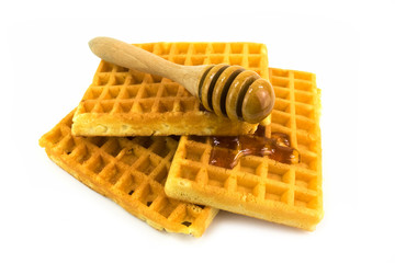 Waffel mit Honigdreher
