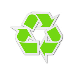 Recycle sticker illustration