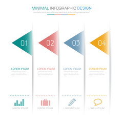 Infographic Elements with business icon on full color background