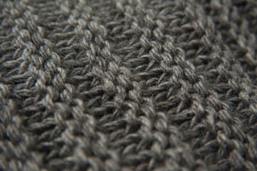 texture of gray wool sweater