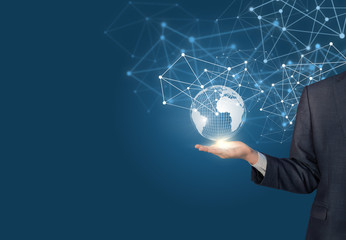 Global network connection,international meaning.
