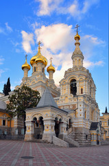 Fototapeta na wymiar Crimea. Yalta. Alexander Nevsky Church