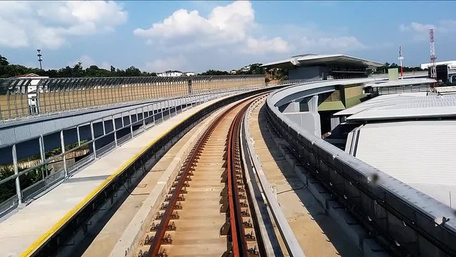 Kuala Lumpur,Malaysia, 16th December 2016,Footage MRT (Mass Rapid Transit) Sungai Buloh - Kajang Line Phase One,Officially launch today and open for public to commute the service for free for a month.