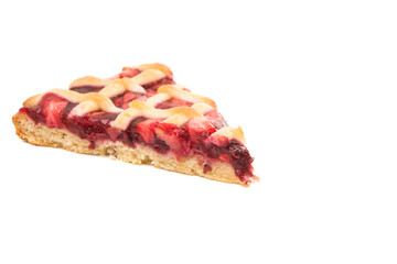 a piece of fruit pie